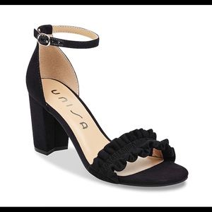 Unisa black suede sandal 9.5, like new